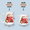 My Hot Chocolate Mug - Friend Personalized Custom Mug - Christmas Gift For Best Friends, Sisters, Family Members