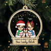 With You, Every Moment Is A Fairytale - Bestie Personalized Custom Ornament - Acrylic Custom Shaped - Christmas Gift For Best Friends, BFF, Sisters