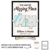 Location Map Love Knows No Distance - Couple Personalized Custom Map 2-Layered Wooden Plaque With Stand - Map Art, Christmas Gift For Husband Wife, Anniversary