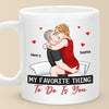 Your Kiss Is The Language My Heart Speaks - Couple Personalized Custom Mug - Christmas Gift For Husband Wife, Anniversary