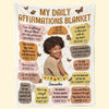 Custom Photo Wrap Yourself In Love Self-Love Affirmations - Friend Personalized Custom Blanket - Gift For Best Friends, Family Members, Coworkers, Yourself