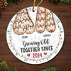 I Want To Grow Old With You - Couple Personalized Custom 3D Inflated Effect Printed Ornament - Acrylic Custom Shaped - Gift For Husband Wife, Anniversary