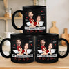 Custom Photo Being Bad Together Has Never Felt So Good - Couple Personalized Custom Black Mug - Gift For Husband Wife, Anniversary