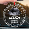 Custom Photo Keep Calm And Drive On - Family Personalized Custom Round Glass Ornament Car Hanger - Gift For Family Members