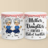 Sips And Secrets With Mom - Family Personalized Custom 3D Inflated Effect Printed Mug - Gift For Mom, Daughter