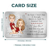Like Rain, I Fell For You - Couple Personalized Custom Aluminum Wallet Card - Gift For Husband Wife, Anniversary