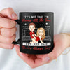 All My Naughty Thoughts Involve Me & You - Couple Personalized Custom Black Mug - Gift For Husband Wife, Anniversary