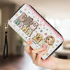 Unconditional Love Comes With Four Paws - Dog & Cat Personalized Custom 3D Inflated Effect Printed Leather Long Wallet - Gift For Pet Owners, Pet Lovers