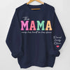 A Garden Of Love Grows In A Grandma's Heart - Family Personalized Custom Unisex Sweatshirt, Hoodie With Design On Sleeve - Gift For Mom, Grandma