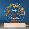 Life Becomes More Joyful And Meaningful With Grandchildren In It - Family Personalized Custom Shaped 3D LED Light - Gift For Grandma, Grandpa, Grandkid