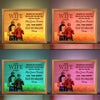 Two Hearts, One Soul - Couple Personalized Custom Frame Light Box - Gift For Husband Wife, Anniversary