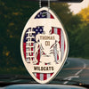 Life’s A Game, Football Is Serious - Personalized Custom Car Ornament - Acrylic Custom Shaped - Gift For Sport Lovers, Sport Players