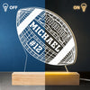 Play Hard, Shine Brighter - Personalized Custom Shaped 3D LED Light - Gift For Sport Lovers, Sport Players