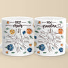 A Grandma’s Heart Is A Mother’s Love Multiplied - Family Personalized Custom 3D Inflated Effect Printed Mug - Gift For Mom, Grandma