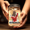 I Love You For Who You Are - Couple Personalized Custom Mason Jar Light - Gift For Couple, Husband Wife, Anniversary
