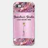 Grandma’s Love Doesn’t Grow Old, It Grows Deeper - Family Personalized Custom Faux Jewelry Effect Printed Clear Phone Case - Gift For Mom, Grandma