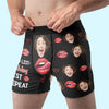 Custom Photo Our Laughter Is My Favorite Melody - Couple Personalized Custom Boxer Briefs, Men's Boxers - Gift For Husband Wife, Anniversary