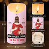 Every Little Joke You Make Pulls Me Closer To You - Couple Personalized Custom LED Candle - Gift For Husband Wife, Anniversary
