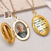 Custom Photo I Will Carry You With Me - Memorial Personalized Custom Locket Necklace - Sympathy Gift For Family Members