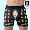 Custom Photo I Love You Always - Couple Personalized Custom Boxer Briefs, Men's Boxers - Gift For Husband Wife, Anniversary