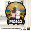 You Are My Sunshine On A Cloudy Day - Family Personalized Window Hanging Suncatcher - Gift For Mom, Daughter