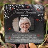 Custom Photo You Will Remain In Our Hearts Forever - Memorial Personalized Custom Square Shaped Memorial Stone - Sympathy Gift For Family Members