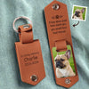 Custom Photo If Love Alone Could Have Saved You - Memorial Personalized Custom Engraved Leather Keychain - Sympathy Gift For Pet Owners, Pet Lovers