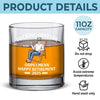 Relish The Freedom Of Waking Up Naturally - Personalized Custom Whiskey Glass - Appreciation, Retirement Gift For Coworkers, Work Friends, Colleagues