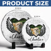 Custom Photo You Were More Than A Pet, You Were Family - Memorial Personalized Custom Round Shaped Stone With Stand - Sympathy Gift For Pet Owners, Pet Lovers