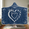 Rooted In Love, Growing Together - Family Personalized Custom Snuggle Blanket, Hoodie Blanket - Gift For Mom, Grandma