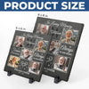 Custom Photo A Cherished Reminder Of Love That Connects Us - Memorial Personalized Custom Square Shaped Stone With Stand - Sympathy Gift For Family Members