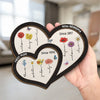 Two Generations Of Love - Family Personalized Custom 2-Layered Wooden Plaque With Stand - Gift For Mom, Grandma