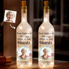 Custom Photo Memories Are Treasures That We Keep In Our Hearts - Memorial Personalized Custom Bottle Lamp - Sympathy Gift For Family Members