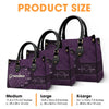 Grandma’s Love Is Endless - Family Personalized Custom Leather Handbag - Gift For Mom, Grandma