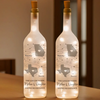 The Love Between A Mother And Daughter Knows No Distance - Family Personalized Custom Bottle Lamp - Gift For Mom, Daughter