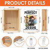 All For Jesus Even I May Not Be Perfect - Family Personalized Custom Frame Light Box - Gift For Yourself, Best Friends, Siblings, Family Members