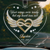 Your Memory Is A Treasure We Hold Dear - Memorial Personalized Custom Car Ornament - Acrylic Custom Shaped - Sympathy Gift For Family Members