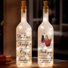 Thank You For Being My Unbiological Sister - Bestie Personalized Custom Bottle Lamp - Gift For Best Friends, BFF, Sisters