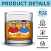 Never Too Far To Drink Together - Family Personalized Custom Whiskey Glass - Gift For Family Members