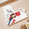 Together Is My Favorite Place To Be - Couple Personalized Custom Heart Shaped Building Brick Blocks - Gift For Husband Wife, Anniversary