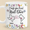 Long Distance Real Friendship Transcends Time And Space - Bestie Personalized Custom 3D Inflated Effect Printed Mug - Gift For Best Friends, BFF, Sisters