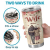 Love Is All We Need - Couple Personalized Custom Tumbler - Gift For Husband Wife, Anniversary