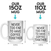 Far Away, But Our Bond Is Here To Stay - Bestie Personalized Custom Mug - Gift For Best Friends, BFF, Sister