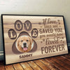 Custom Photo No Longer By My Side, But Always In My Soul - Memorial Personalized Custom Horizontal Poster - Sympathy Gift For Pet Owners, Pet Lovers