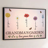 When Love Grows Here - Family Personalized Custom Horizontal Poster - Gift For Mom, Grandma