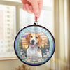Custom Photo My Life Is Richer Because You - Memorial Personalized Window Hanging Suncatcher Ornament - Sympathy Gift For Pet Owners, Pet Lovers