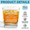 Forever Grateful For You, Dad - Family Personalized Custom Square Whiskey Glass - Gift For Dad