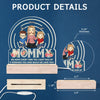 Home Is Wherever Mom Is - Family Personalized Custom Shaped Acrylic LED Light - Mother's Day, Gift For Mom