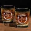 From The Reason You Drink - Family Personalized Custom Square Whiskey Glass - Gift For Family Members