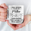Strong Together, One Fist Bump At A Time - Family Personalized Custom Mug - Gift For Mom, Daughter, Son